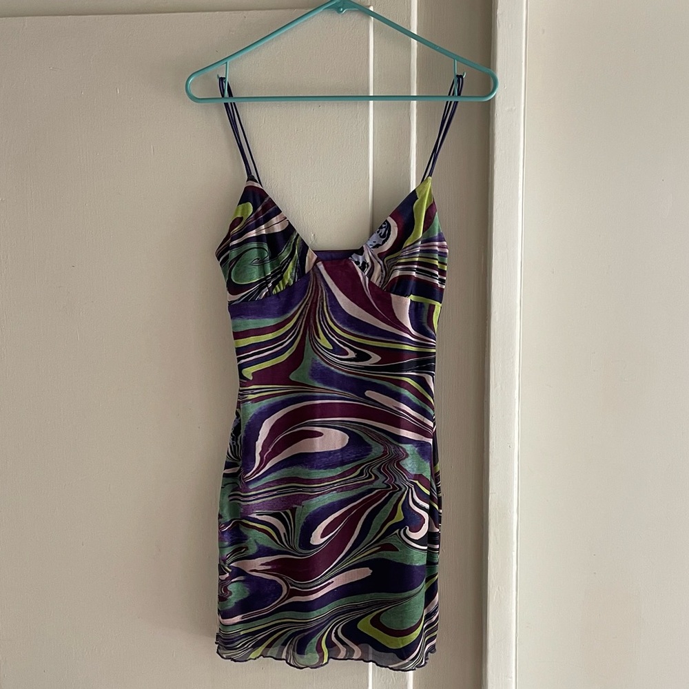 Superdown Multi-Colored Mini Dress - image 1